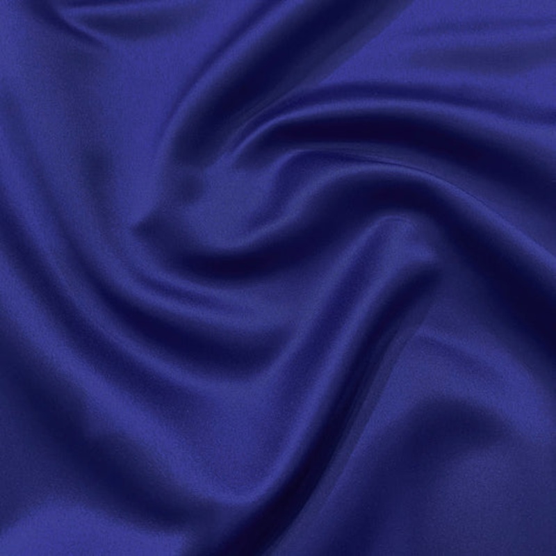 Lamour (Dull) Satin Drapery Panel in Royal 1147