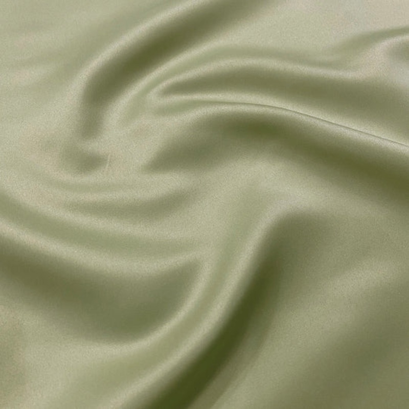 Lamour (Dull) Satin Drapery Panel in Sage 1154