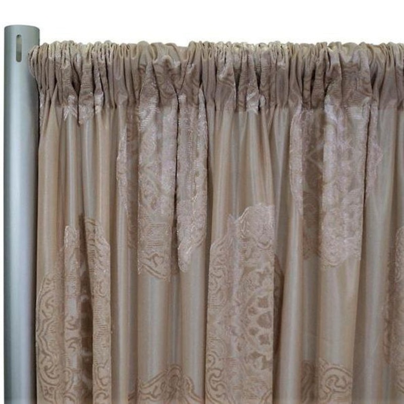Medallion Jacquard Sheer Drapery Panels (110" Wide) / 6 Colors
