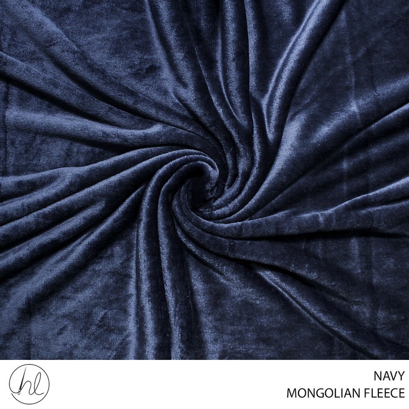 MONGOLIAN FLEECE 150CM NAVY ROLL 001 1