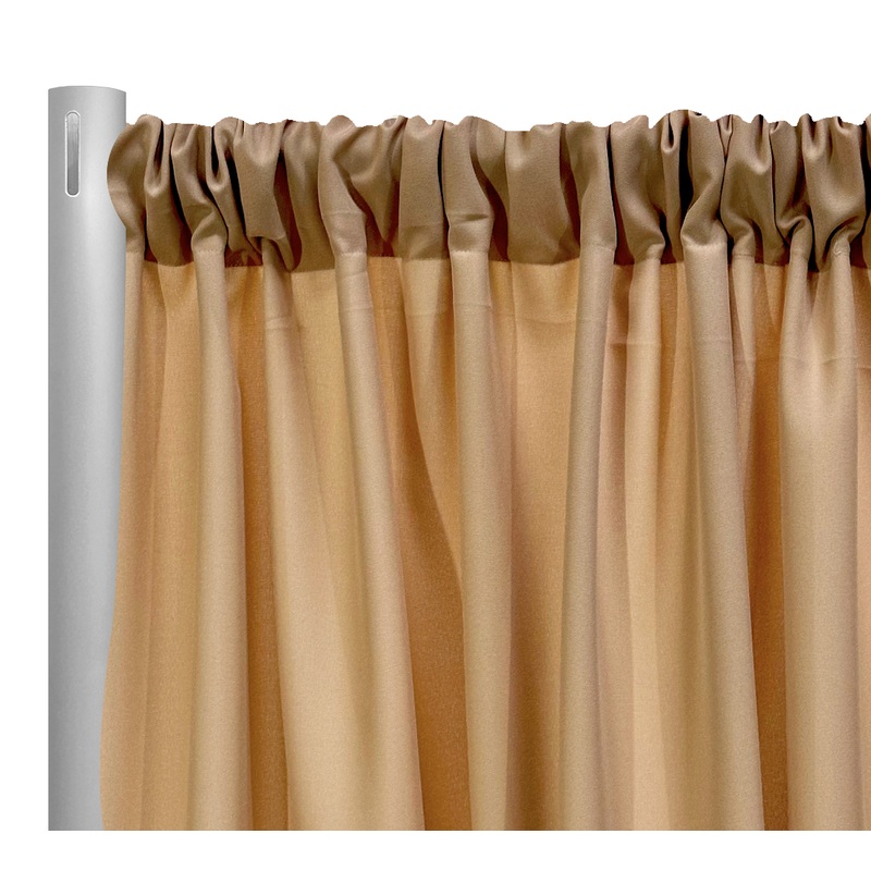 Premium Poly (Poplin) Drapery Panel in Gold L 1671