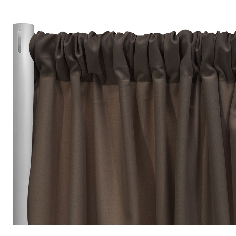 Premium Poly (Poplin) Drapery Panel in Taupe P 2036