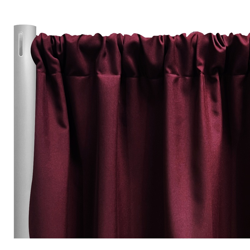 Premium Poly (Poplin) Drapery Panel in Wine 1425