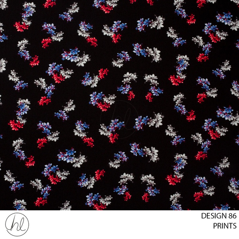 PRINTS 51 PER M BLACKDESIGN 86 150CM WIDE