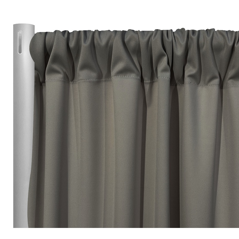 Scuba (Wrinkle-Free) Drapery Panel in Gun Metal