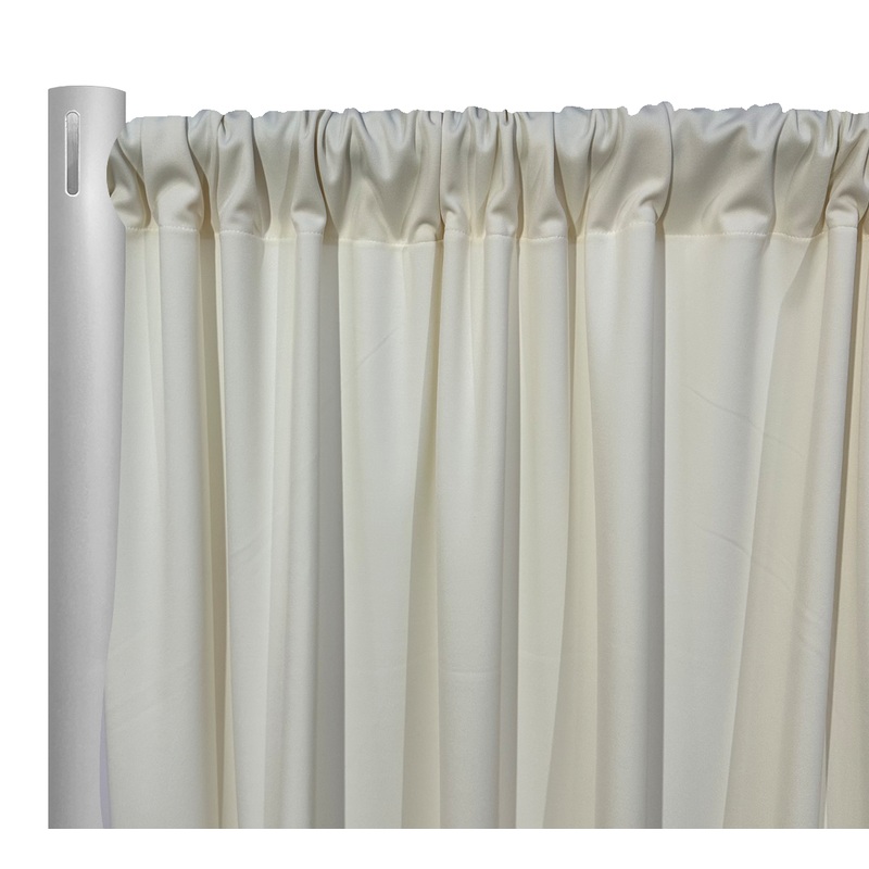 Scuba (Wrinkle-Free) Drapery Panel in Ivory
