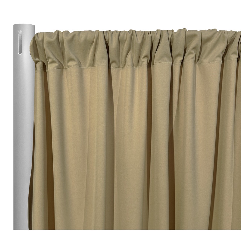 Scuba (Wrinkle-Free) Drapery Panel in Taupe 1189