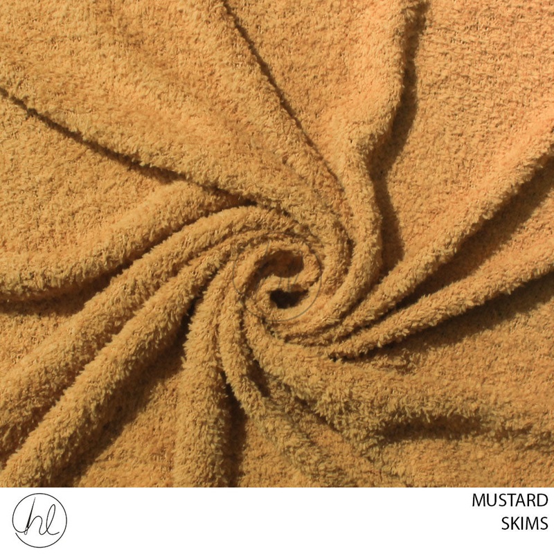 SKIMS FLEECE 781 PER M MUSTARD 150CM WIDE