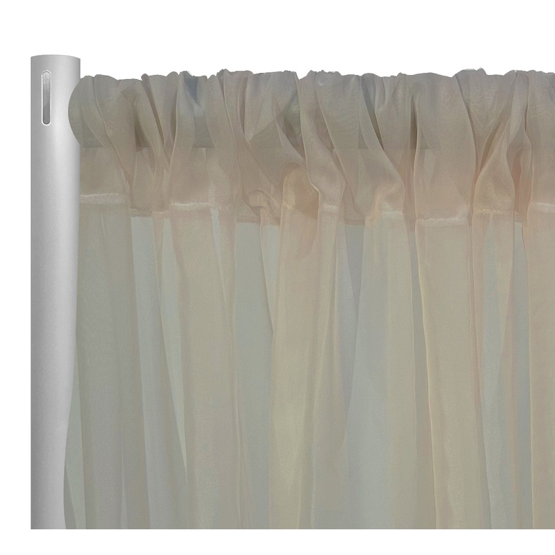 Voile Drapery Panel in Taupe 9017