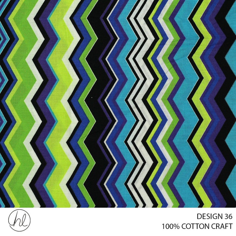 100% COTTON CRAFTS DESIGN 36 150CM WIDE PER M