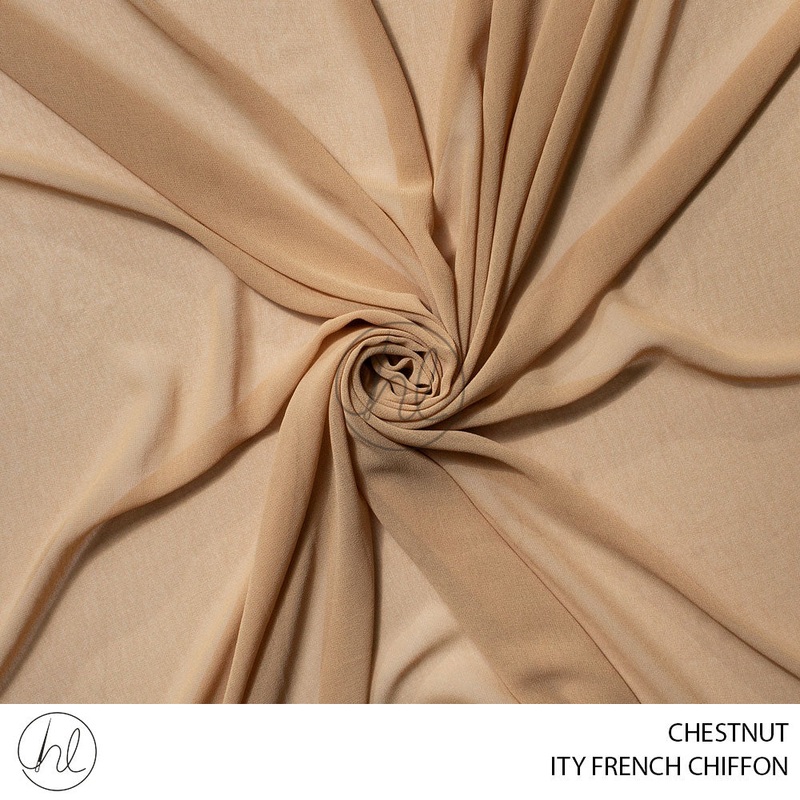 ITY FRENCH CHIFFON 51 CHESTNUT 150CM PER M