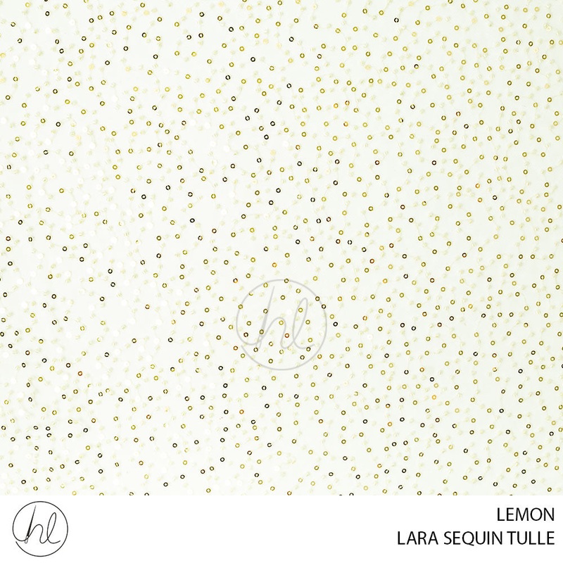 LARA SEQUIN TULLE 781 LEMON 130CM PER M