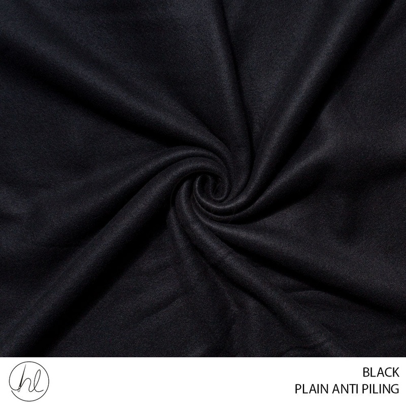 PLAIN ANTI PILING 781 BLACK 150CM PER M