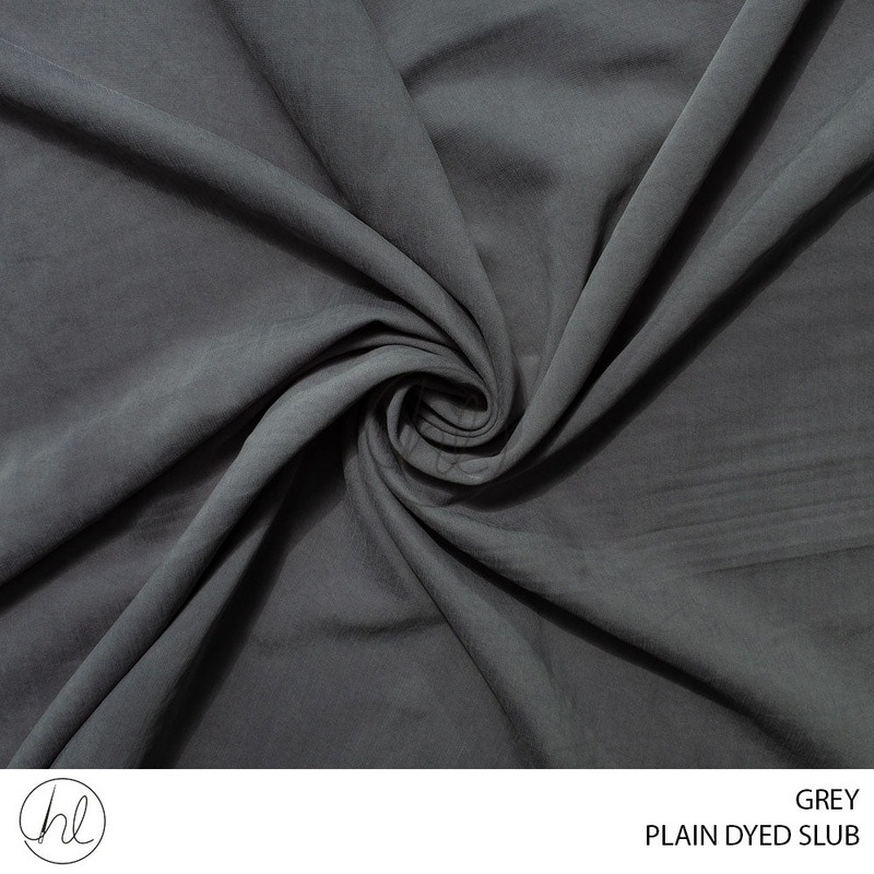 Plain dyed slub 51 grey 150cm per m
