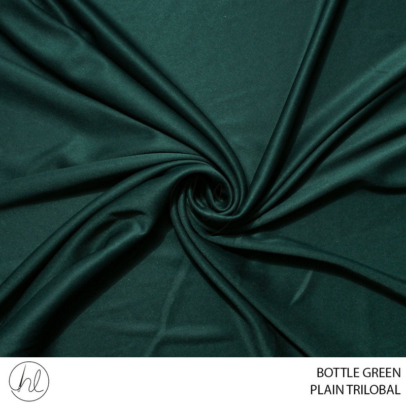 PLAIN TRILOBAL 781 BOTTLE GREEN 150CM PER M