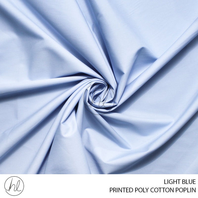 POLY COTTON POPLIN 56 LIGHT BLUE 150CM PER M
