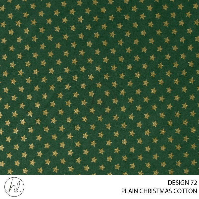 PRINTED CHRISTMAS COTTON DESIGN 105 51 EMERALD 145CM PER M