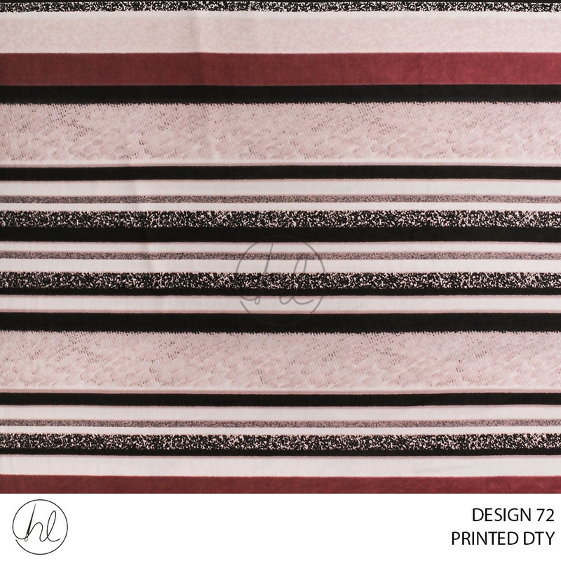 PRINTED DTY 51 BROWN ROSE 150CM PER M