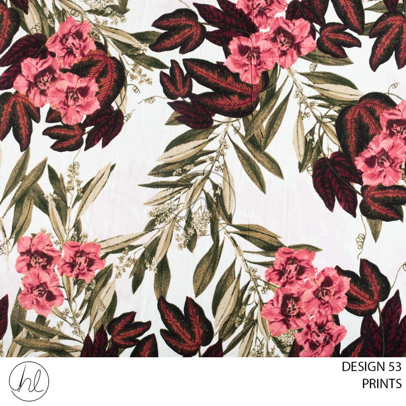 PRINTS 51 PER M IVORY DESIGN 53150CM WIDE