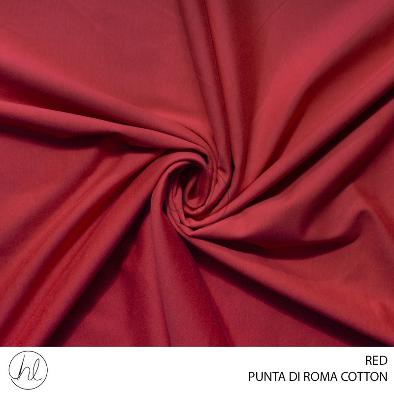 Punta di roma cotton 51 red 150cm per m