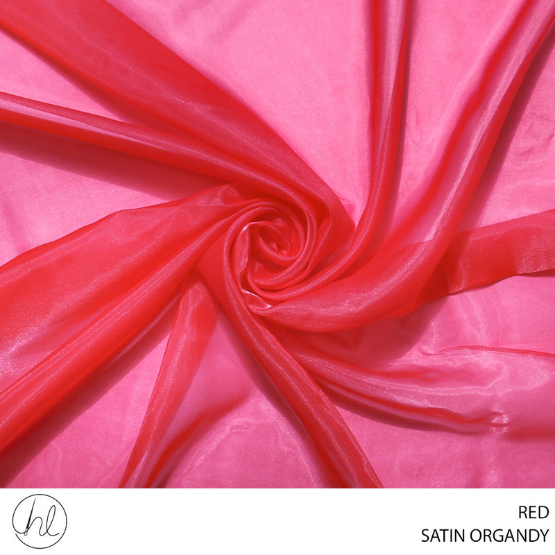 SATIN ORGANDY 150CM RED ROLL 001 1