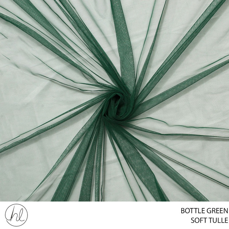 SOFT TULLE 781 BOTTLE GREEN 150CM PER M