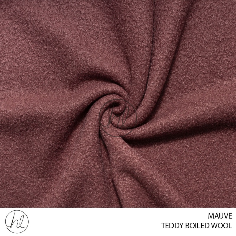Teddy Boiled Wool 56 Mauve 150cm Per M