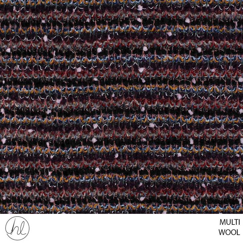 TWEED WOOL FABRIC 51 MULTI 150CM PER M
