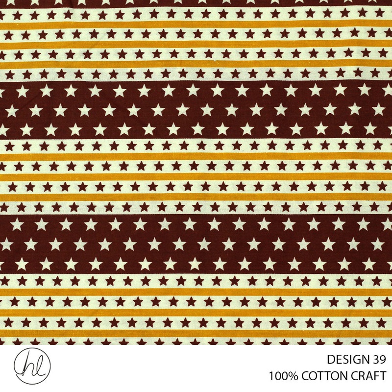 100% COTTON CRAFT DESIGN 39 150CM WIDE PER M