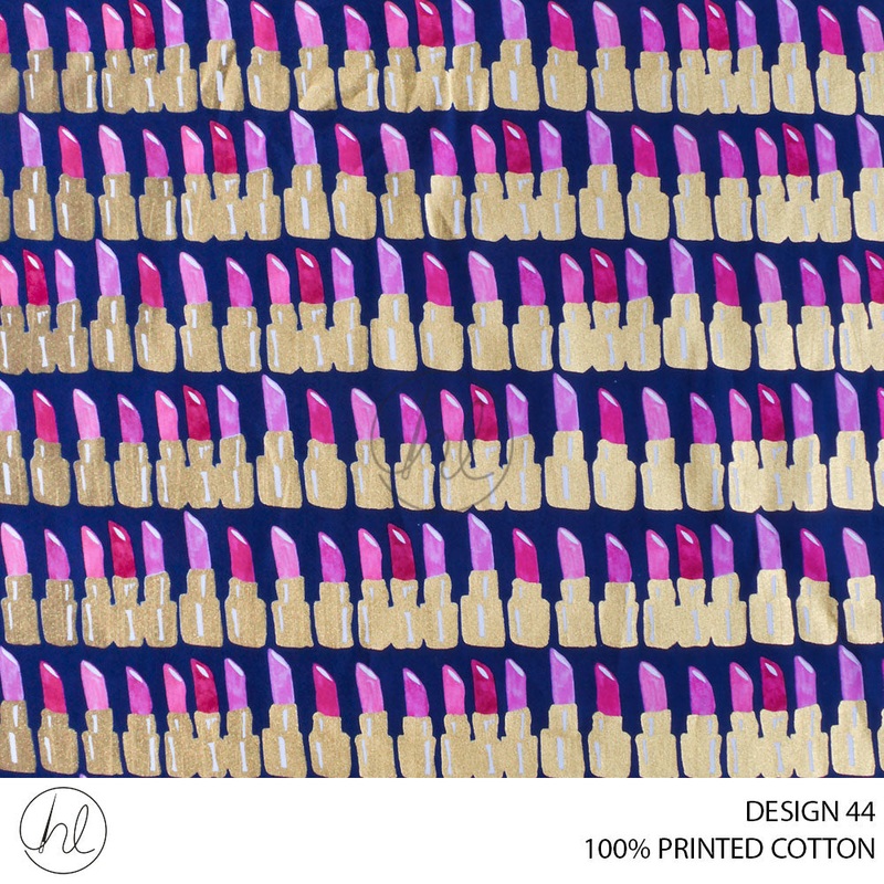 100% PRINTED COTTON 3408 NAVY 110CM PER M