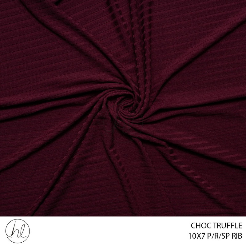 10X7 P/R/SP RIB 51 CHOC TRUFFLE 150CM PER M