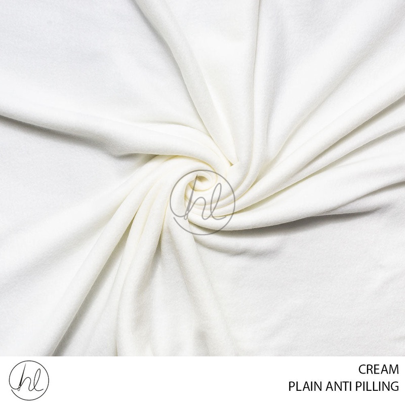 ANTI PILLING PLAIN 150CM CREAM FREE PIECE