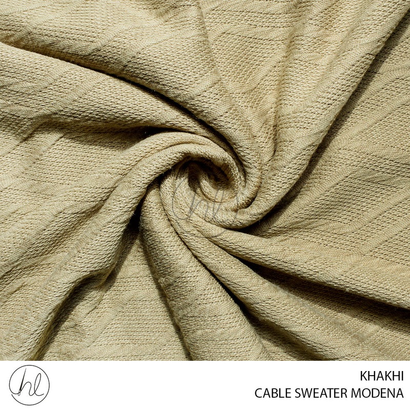 CABLE SWEATER MODENA DESIGN 01 KHAKHI 51 150CM PER M