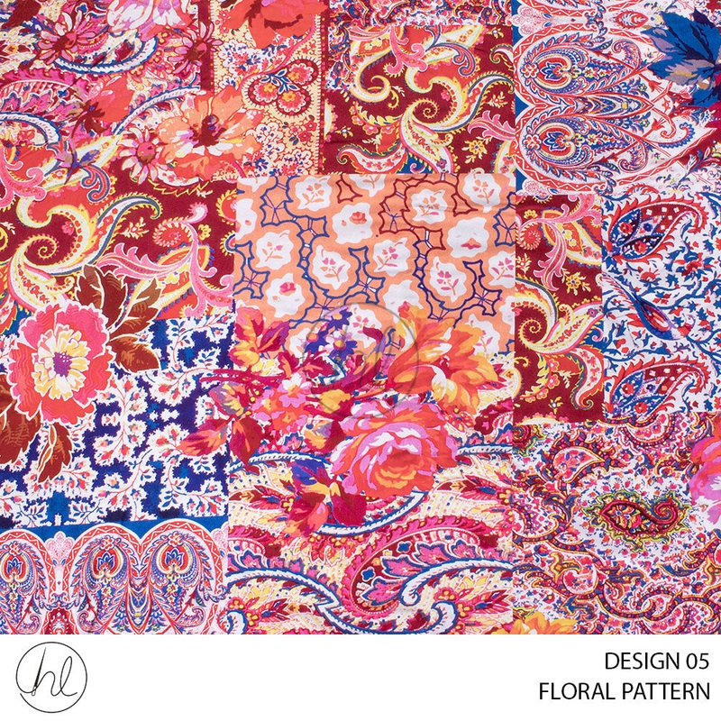 FLORAL PATTERN 51 PINK 150CM PER M
