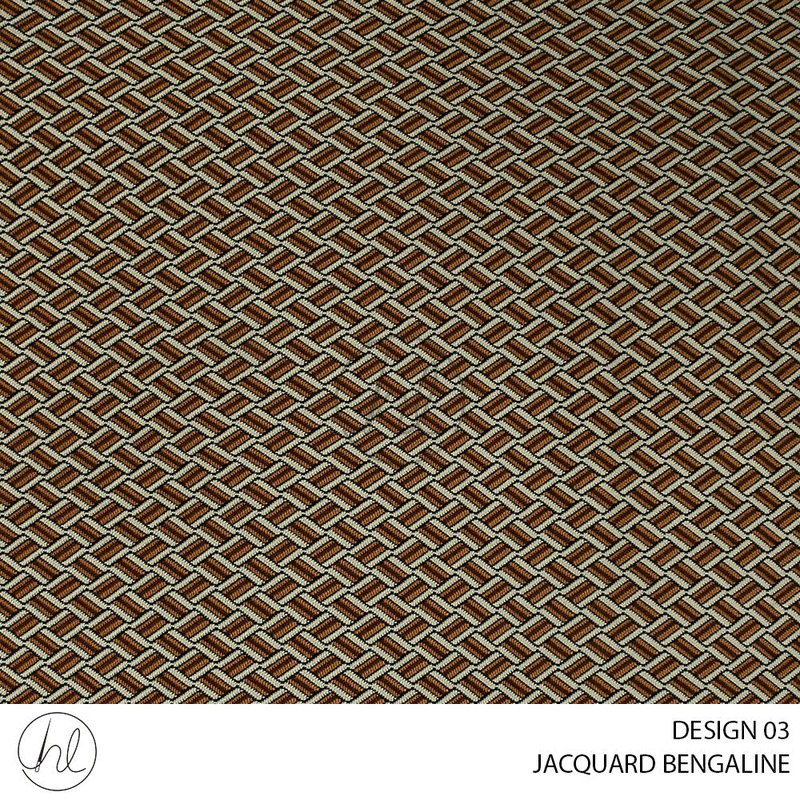 JACQUARD BENGALINE BASKETWEAVE 51 TAN 150CM PER M