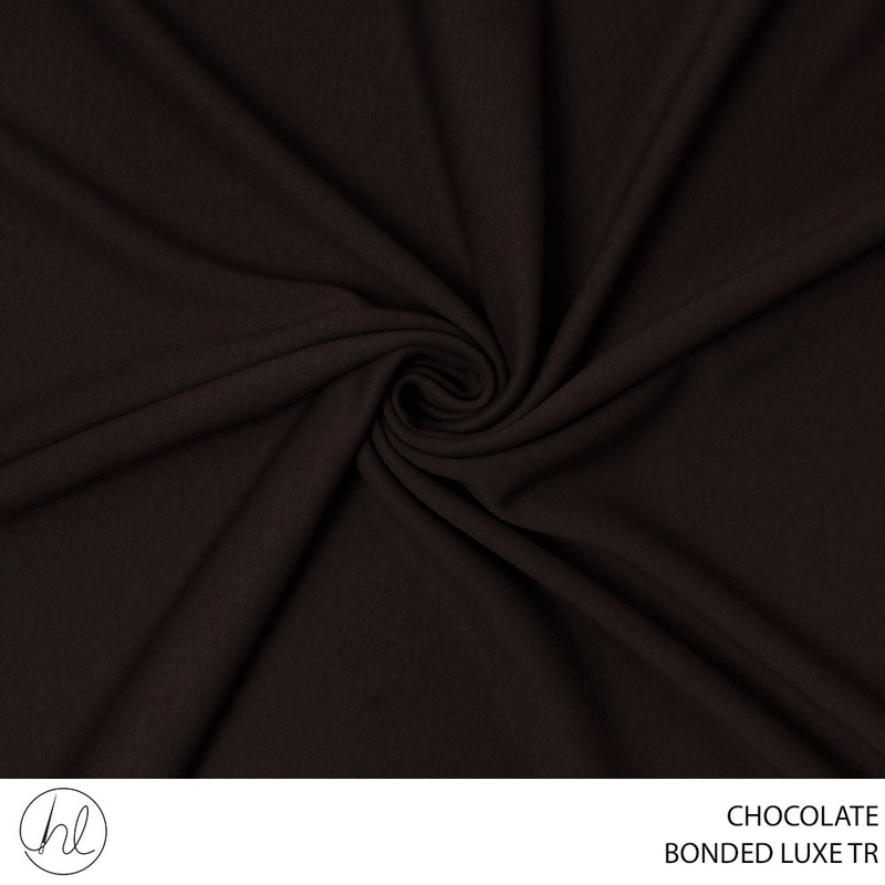 LUXE TR BONDED FABRIC 150CM  CHOCOLATE ROLL ROLL 001