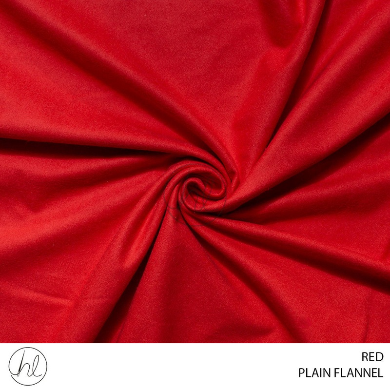 Plain Flannel 56 Red 150cm Per M