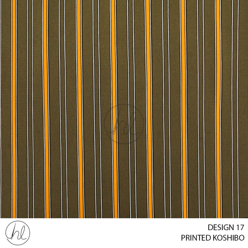 PRINTED KOSHIBO 51 PER M DESIGN 17 OLIVE 150CM WIDE