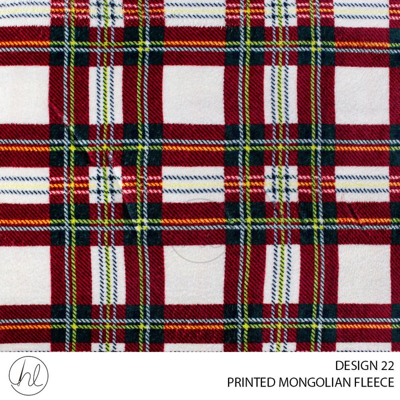 PRINTED MONGOLIAN FLEECE 55 MAROON 240CM  PER M
