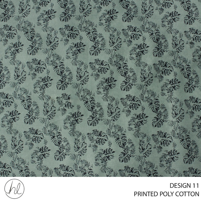 PRINTED POLY COTTON DES3 112CM SAGE ROLL ROLL 001