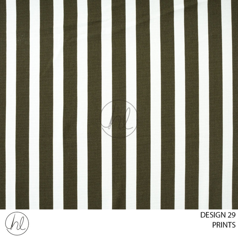 PRINTS 51 PER M  OLIVE DESIGN 29 150CM WIDE