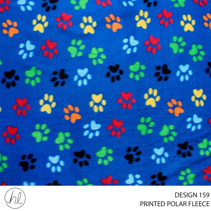 Prt Polar Fleece Col Paws