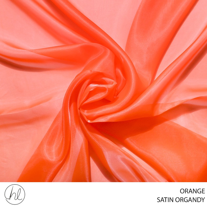 SATIN ORGANDY 150CM ORANGE ROLL 001 1