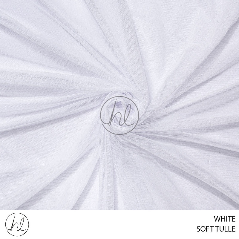 Soft Tulle 55 White 150cm Per M