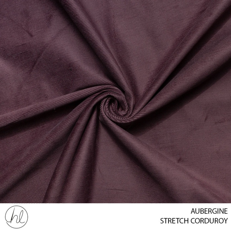 STRETCH CORDUROY 51 AUBERGINE 150CM PER M