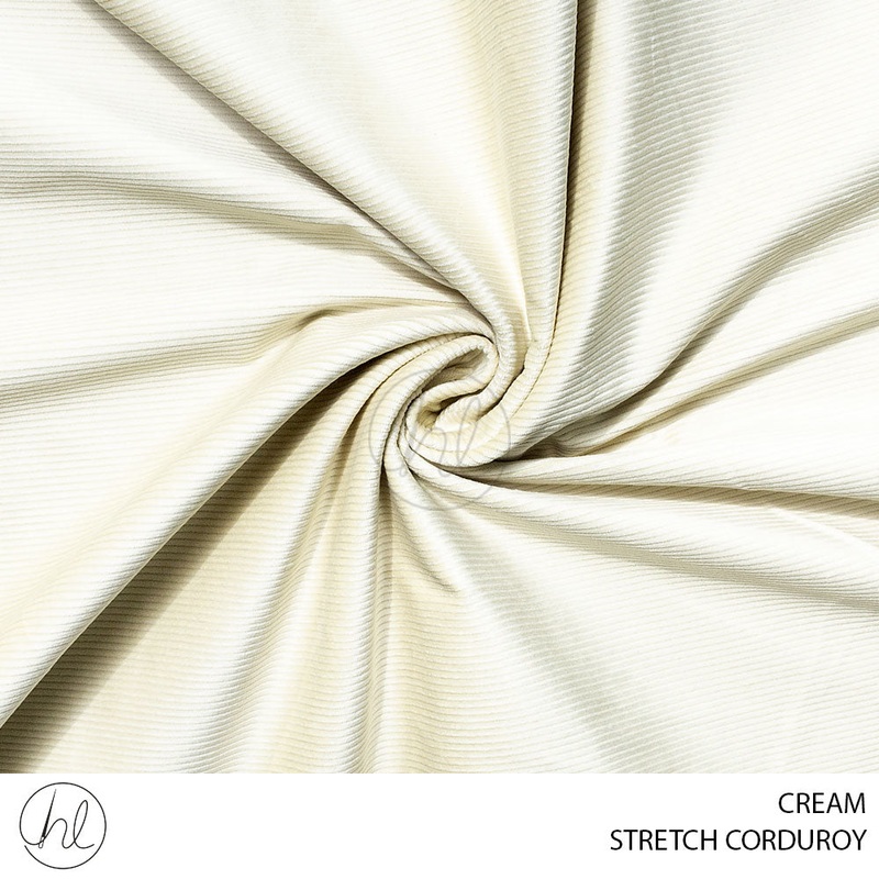 STRETCH CORDUROY 51 CREAM 150CM PER M