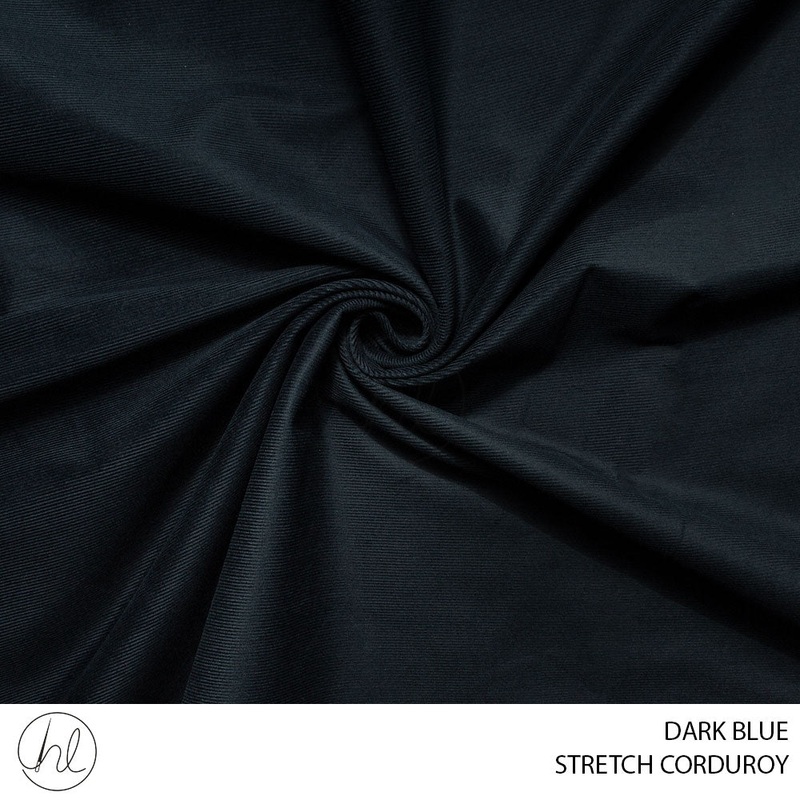 STRETCH CORDUROY 51 DARK BLUE 150CM PER M