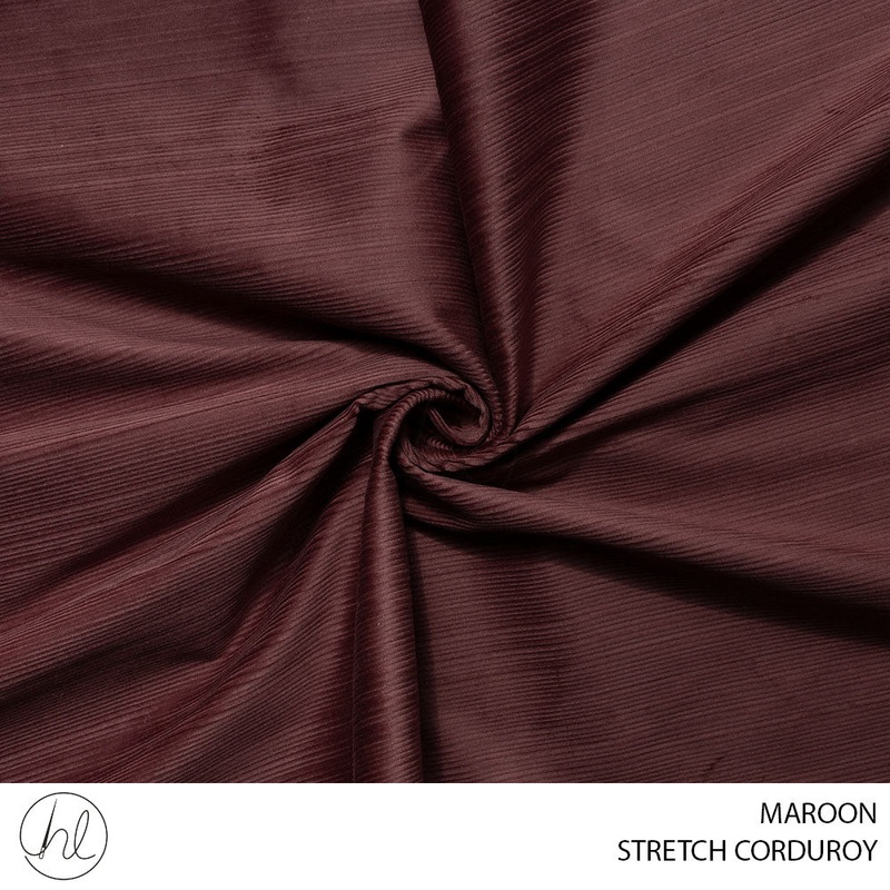STRETCH CORDUROY 51 MAROON 150CM PER M