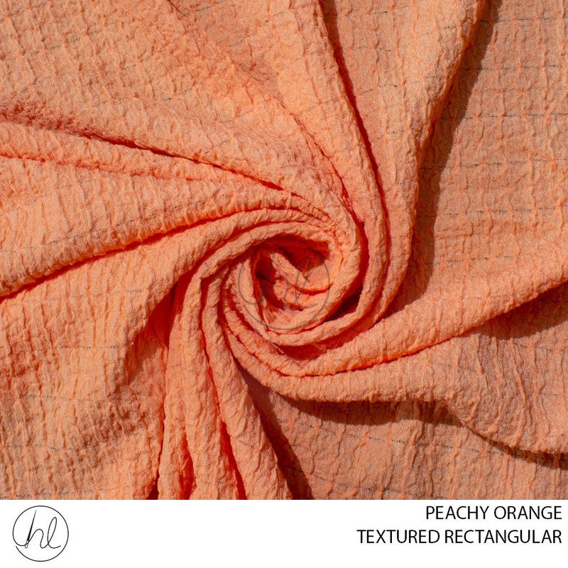TEXTURED RECTANGULAR 51 PER M PEACHY ORANGE 150CM WIDE