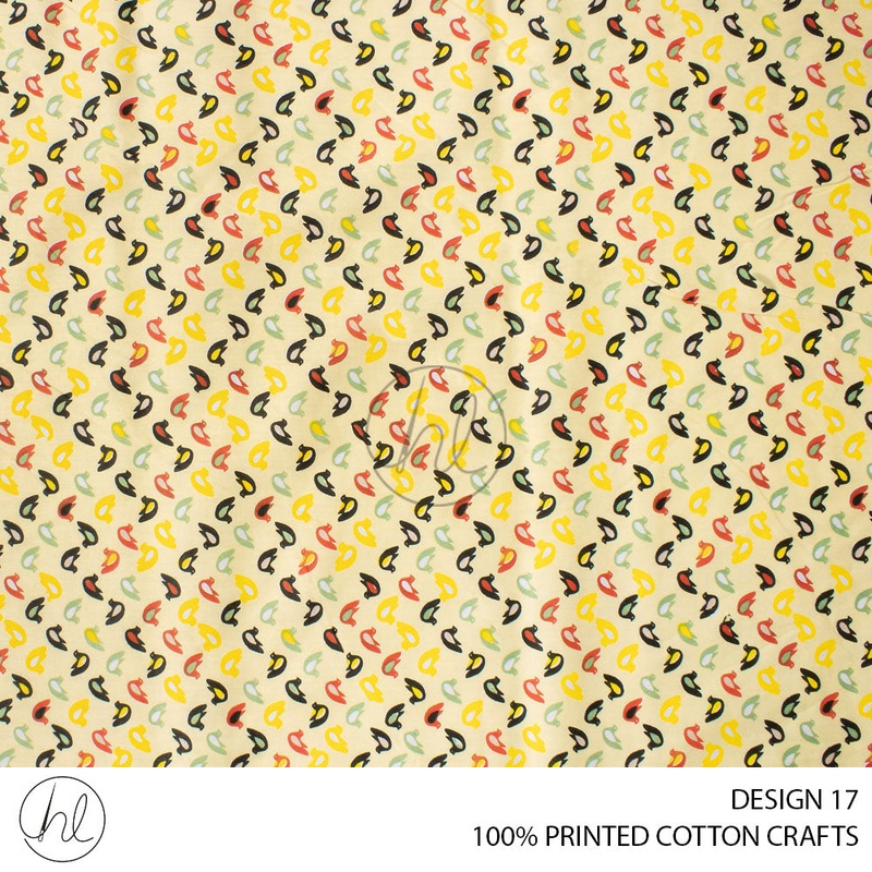 100% COTTON CRAFT 51 ASSORTED 150CM PER M